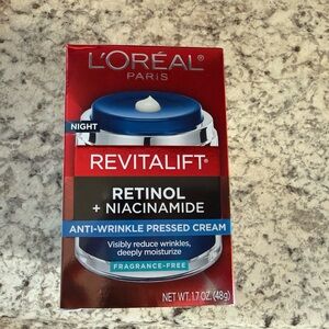 L'Oreal Revitalift Night Cream with Blue and Red Packaging
